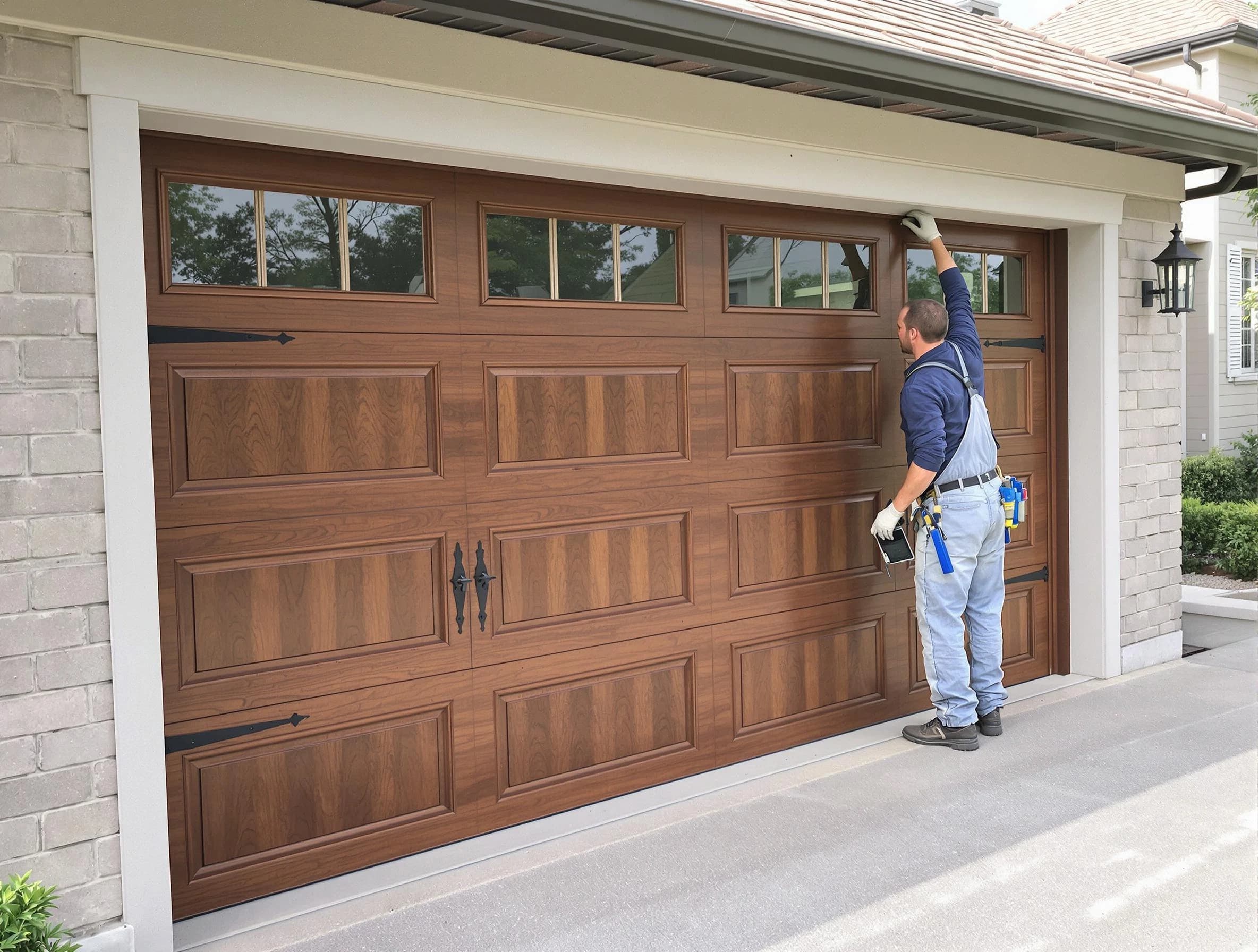 Custom garage door showcase by Somerville Garage Door Repair in Somerville