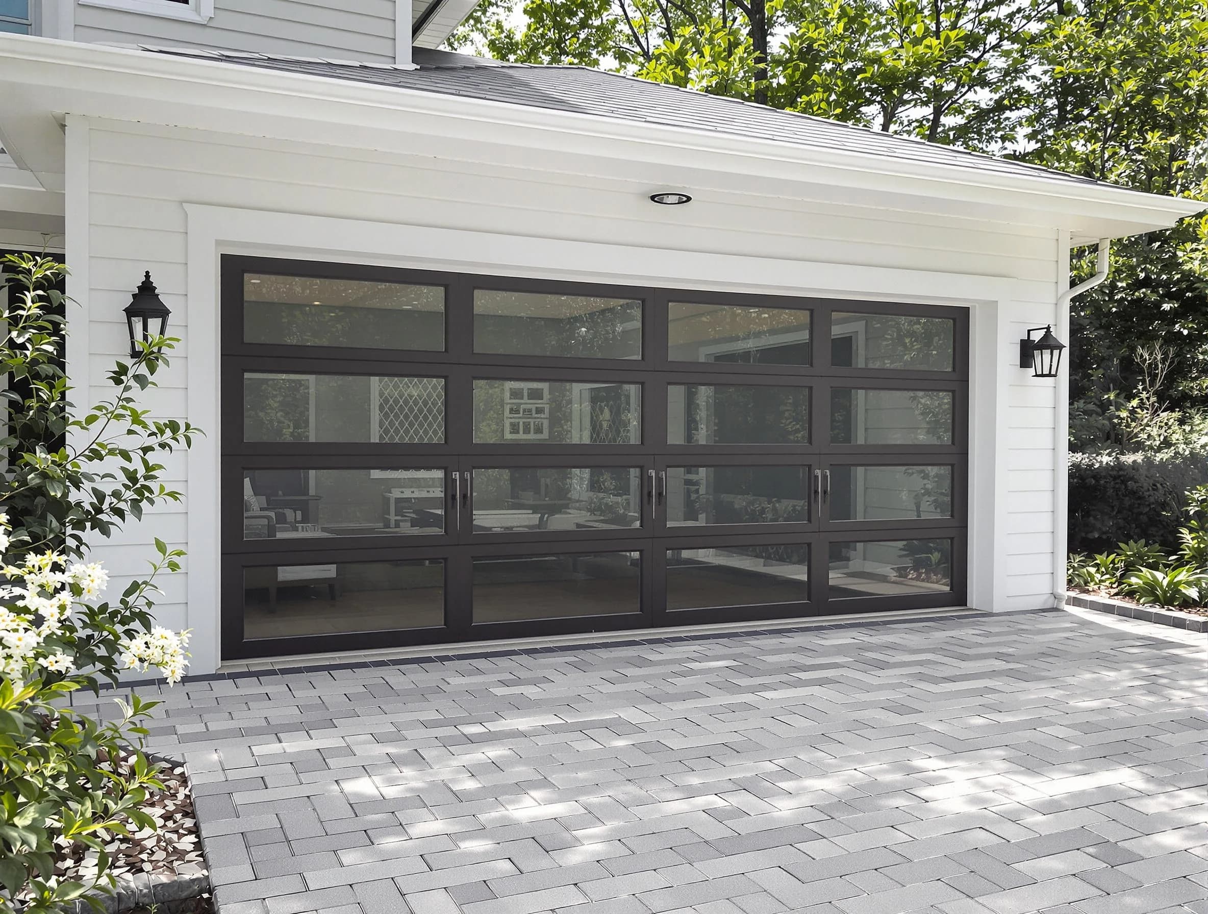 Somerville Garage Door Repair design specialist presenting custom garage door options to Somerville homeowner