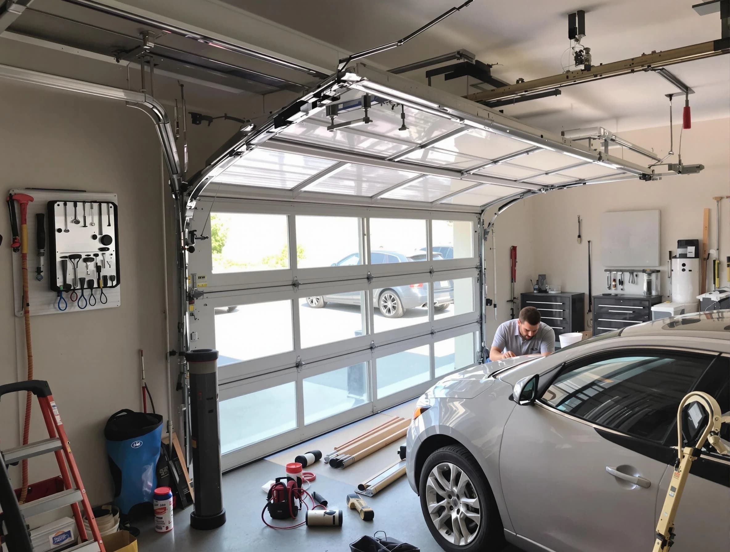 Garage door noise reduction service by Somerville Garage Door Repair in Somerville