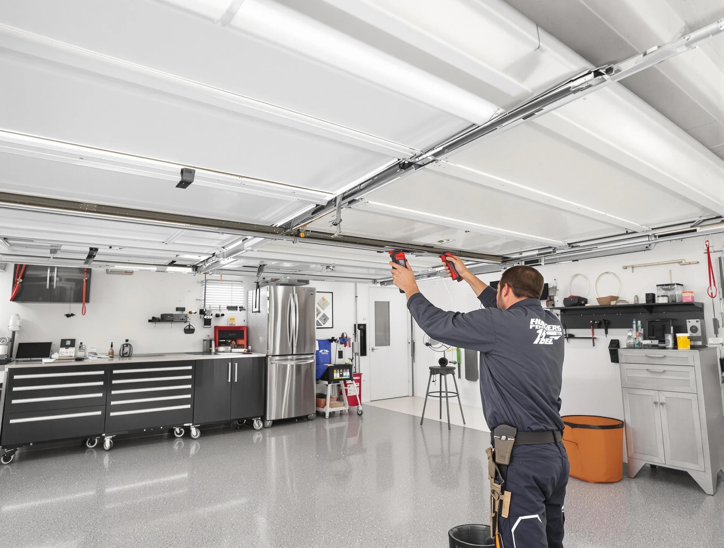 Overhead garage door repair service by Somerville Garage Door Repair in Somerville