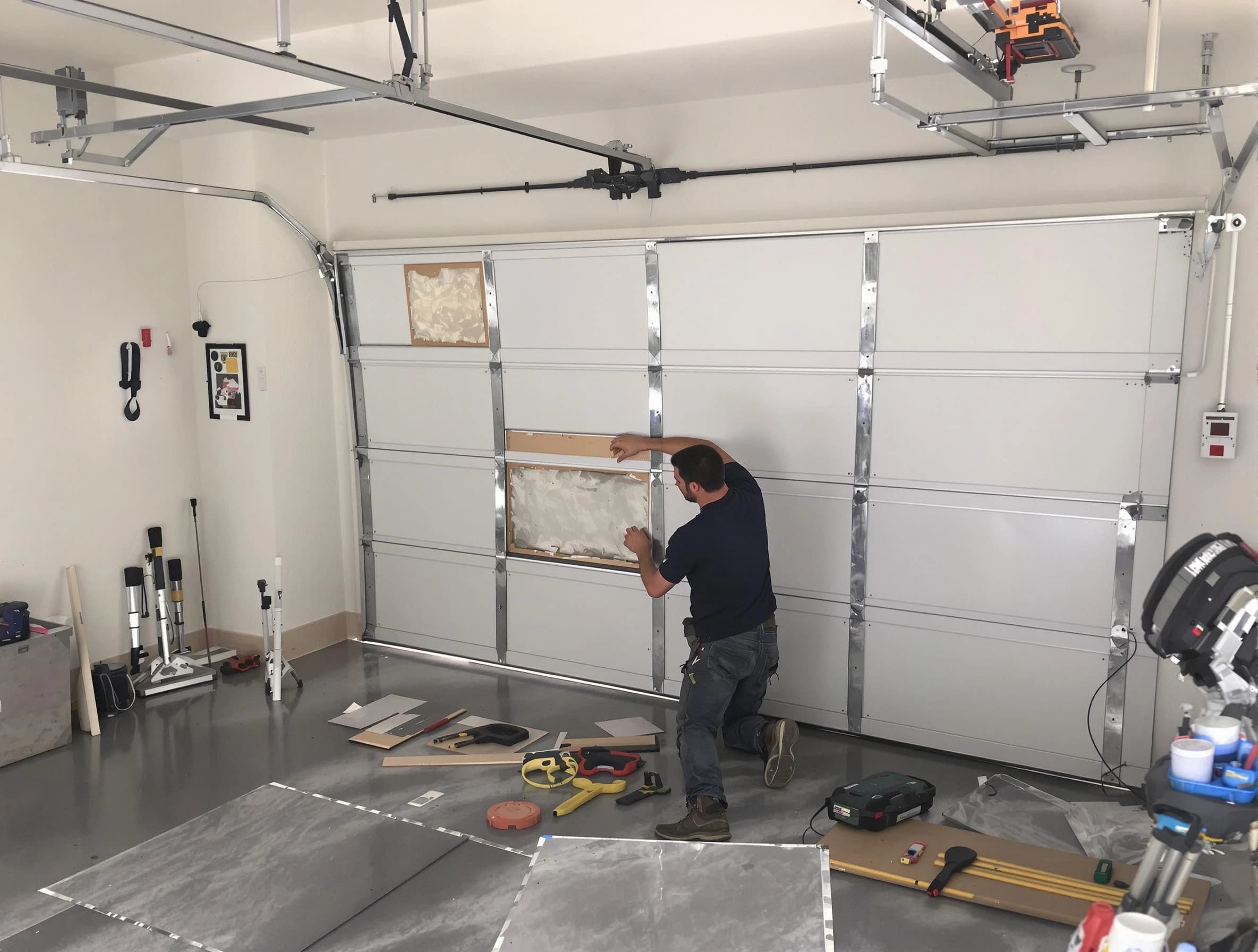 Garage Door Panel Repair in Somerville